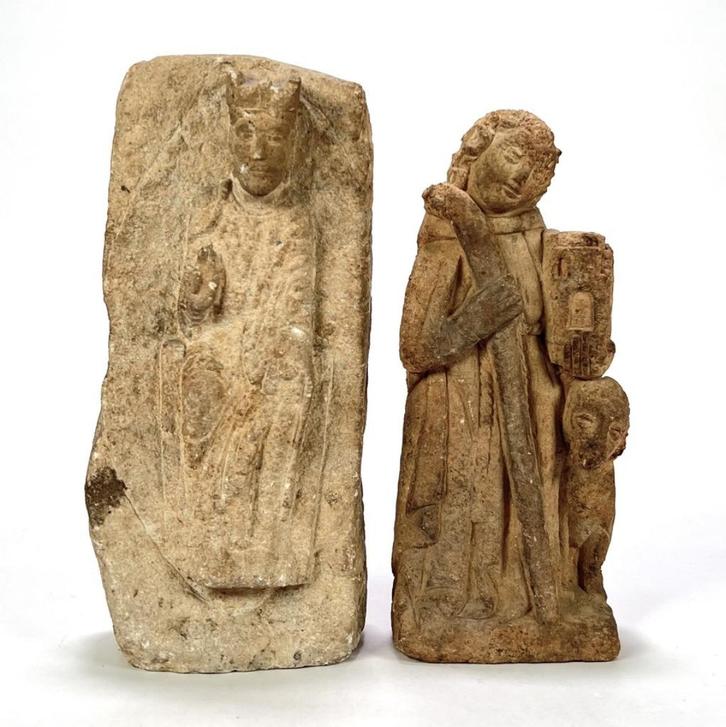 774. Sculptuurfragmenten, Europa, 19e eeuw, Antiek en Kunst, Kunst | Beelden en Houtsnijwerken, Ophalen of Verzenden