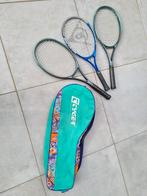 3 tennis rackets plus tas. de rackets zijn ook los te koop, Racket, Ophalen of Verzenden