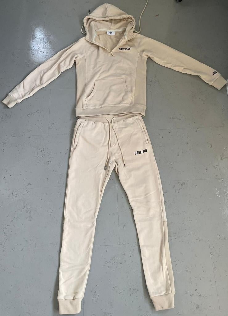 Ecru beige Banlieue joggingpak maat extra small / XS, Kleding | Heren, Sportkleding, Ophalen of Verzenden
