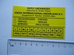 sticker Ansul international Nederland bv groningen naarden, Verzamelen, Stickers, Verzenden