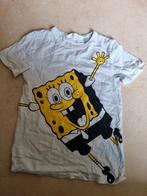 Shirt Sponge Bob, maat 122-128, wit, Jongen, Zo goed als nieuw, Shirt of Longsleeve, H&M