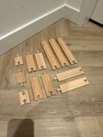 Heel goed 12x Brio houten trein recht spoor rail 33341 33401, Ophalen of Verzenden, Zo goed als nieuw