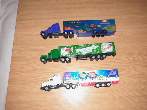 3 amerikaanse truck combinaties, Hobby en Vrije tijd, Modelauto's | 1:87, Zo goed als nieuw, Bus of Vrachtwagen, Overige merken