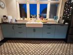 Complete keuken, Ophalen, Gebruikt, Blauw, Graniet of Steen