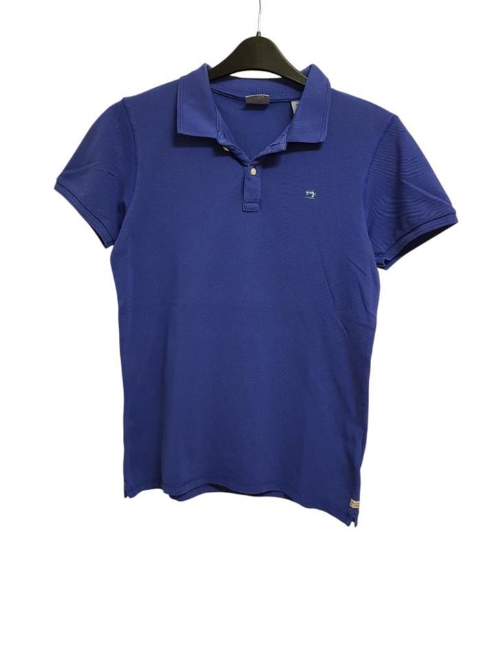 Prachtig blauw SCOTCH & SODA polo shirt maat 16/176., Kinderen en Baby's, Kinderkleding | Maat 176, Zo goed als nieuw, Jongen