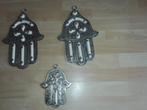 Marokkaanse Hand Fatima Sleutel/Ophanger, Sieraden, Tassen en Uiterlijk, Ophalen of Verzenden, Zo goed als nieuw, Zilver, Overige materialen