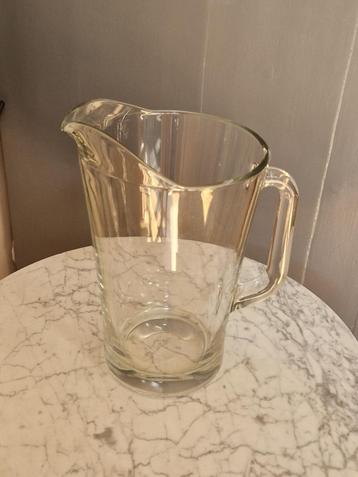 grote glazen kan/ pitcher 1,5 L voor water/ sap/ bier IZGST  beschikbaar voor biedingen