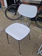 Vintage Formica Stoel - Retro Design, Huis en Inrichting, Ophalen, Gebruikt, Metaal, Retro