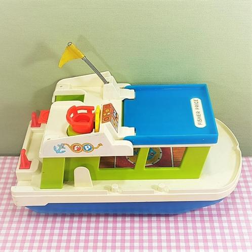 Vintage Fisher Price 985 Happy House Boat boot 1972 boot, Kinderen en Baby's, Speelgoed | Fisher-Price, Zo goed als nieuw, Ophalen of Verzenden