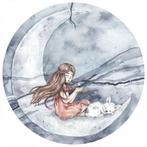 Muursticker Sticker Cirkel Meisje Maan Dekornik, Kinderen en Baby's, Wodzirejow 5a, 02-824 Warsaw, Poland, Nieuw, Ophalen of Verzenden