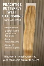 Prachtige Butterfly Weft Extensions – 100% Echt Haar, Sieraden, Tassen en Uiterlijk, Ophalen of Verzenden, Nieuw, Pruik of Haarverlenging