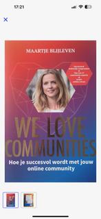 Boek We love communities van Maartje Blijleven, Ophalen of Verzenden, Zo goed als nieuw