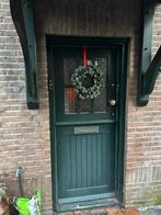 Authentieke oude boeren voordeur (groen, exclusief kozijn), Doe-het-zelf en Verbouw, Deuren en Horren, Ophalen, Gebruikt, 80 tot 100 cm