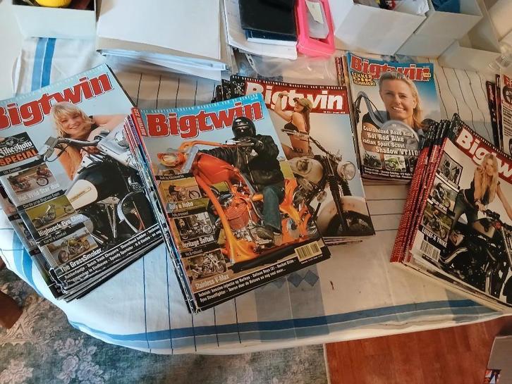 Bigtwin magazines, Boeken, Motoren, Gelezen, Algemeen, Ophalen