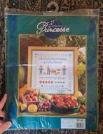 princesse groot borduurpakket - merklap de groentetuin, Verzenden, Nieuw, Borduurpakket