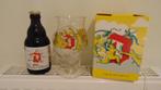 Duvel glas de zes hopduivels met een Duvel, Verzamelen, Biermerken, Ophalen of Verzenden, Zo goed als nieuw, Glas of Glazen, Duvel