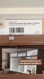 Bruine Luxaflex, Huis en Inrichting, Stoffering | Gordijnen en Lamellen, Ophalen, Zo goed als nieuw, Minder dan 100 cm