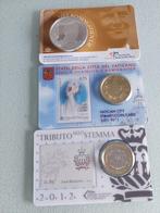 3x coin cards, Verzenden, Koningin Beatrix, Euro's, Losse munt