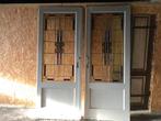 Glas-in-lood schuifdeuren, Doe-het-zelf en Verbouw, Deuren en Horren, Glas, Schuifdeur, 80 tot 100 cm, Gebruikt