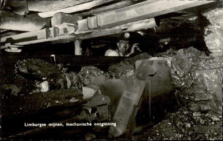Limburgse mijnen st 1963, Verzamelen, Ansichtkaarten | Nederland, Gelopen, Limburg, 1960 tot 1980, Ophalen of Verzenden