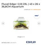 Fluval Edge I 2.0 aquarium wit, Dieren en Toebehoren, Ophalen of Verzenden, Zo goed als nieuw, Leeg aquarium