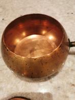 Massief koperen sauspan of fonduepan, Ophalen of Verzenden, Koper