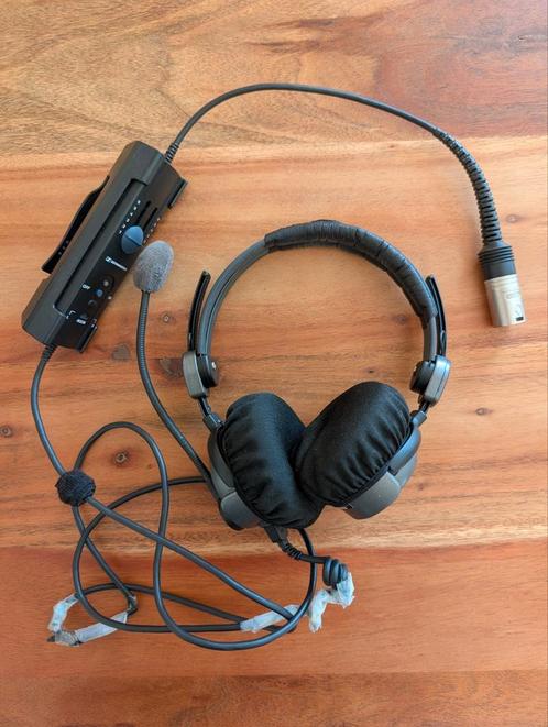 Sennheiser HMEC 26-2 Aviation headset XLR, Computers en Software, Headsets, Gebruikt, Ophalen of Verzenden