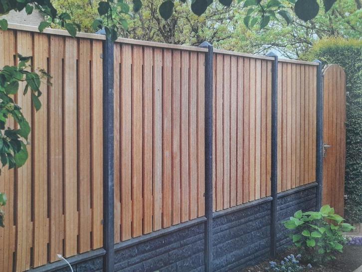 Betonpalen met diamantkop. Antraciet of grijs (*), Tuin en Terras, Tuinhekken en Hekwerk, Nieuw, Ophalen of Verzenden