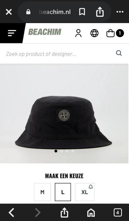 Originelen stone island bucket hat met bon, Kleding | Heren, Hoeden en Petten, Nieuw, Hoed, 58 of 59 cm (L, 7¼ of ⅜ inch), Ophalen of Verzenden