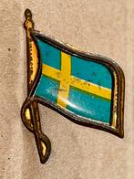 Vintage Zweden Vlag Speldje, Verzamelen, Speldjes, Pins en Buttons, Ophalen of Verzenden