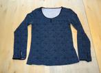 Mooie longsleeve blauw shirt met fijn printje maat M (K302), Maat 38/40 (M), Blauw, Ophalen of Verzenden, Zo goed als nieuw