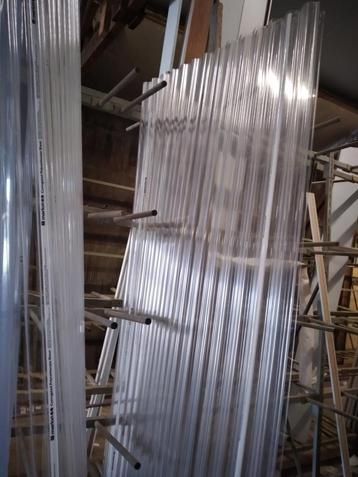 Partij Polycarbonaat golfplaat 244 en 275 cm  6 stuks beschikbaar voor biedingen