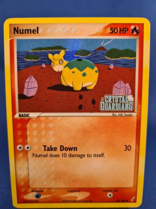 Numel 59/100 - Crystal Guardians (Reverse Holo), Hobby en Vrije tijd, Verzamelkaartspellen | Pokémon, Gebruikt, Losse kaart, Verzenden