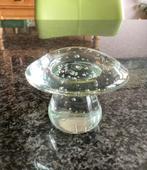 Glas, paddenstoel, bubbels, handgemaakt, vintage, Antiek en Kunst, Antiek | Glas en Kristal, Ophalen