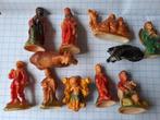 Vintage miniatuur kerstgroep 11 delig, Ophalen of Verzenden, Zo goed als nieuw