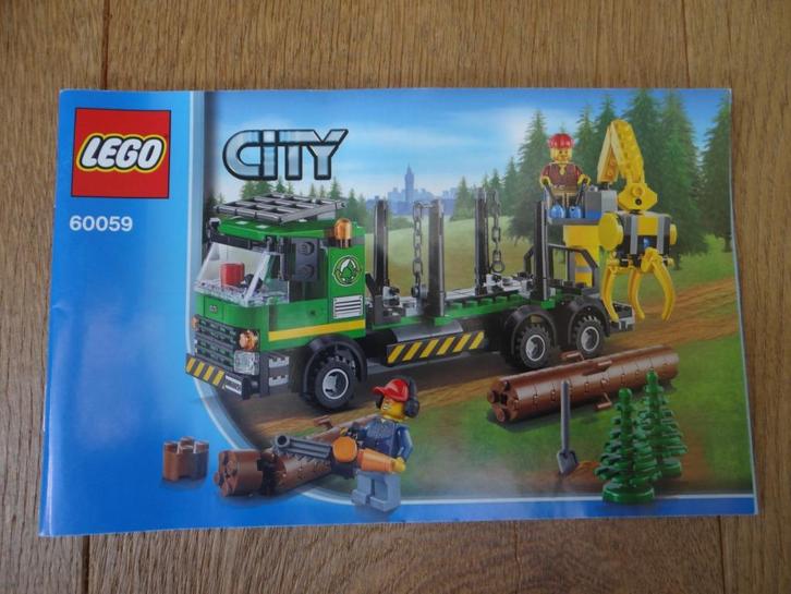 Lego 60059 City Logging Truck, Kinderen en Baby's, Speelgoed | Duplo en Lego, Zo goed als nieuw, Lego, Complete set, Ophalen of Verzenden