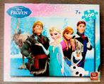 King Disney puzzel Frozen 500 compleet, Ophalen of Verzenden, 500 t/m 1500 stukjes, Zo goed als nieuw, Legpuzzel