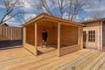 Nieuwe Blokhutprieel Marit 400x400x298cm Wanddikte 44 mm, Tuin en Terras, Ophalen, 200 tot 400 cm, 250 tot 500 cm, Blokhut