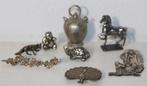 Verzameling zilverkleurige voorwerpen (8x), Ophalen of Verzenden