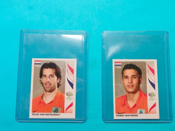 Ruud Van Nistelrooy & Robin Van Persie WK 2006 stickers, Hobby en Vrije tijd, Stickers en Plaatjes, Zo goed als nieuw, Meerdere stickers