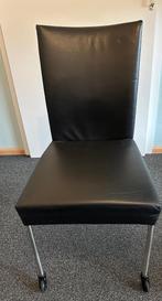 eetkamerstoelen Bert Plantagie -Felp, Huis en Inrichting, Stoelen, Ophalen, Gebruikt, Zwart, Leer