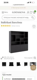 Buffetkast Barcelona goossens - Nieuw in verpakking!, Huis en Inrichting, Met deur(en), 200 cm of meer, Eikenhout, Nieuw