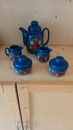Jaren 70 servies bloemen retro vintage  72 delig, Antiek en Kunst, Ophalen