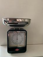 Wesco keukenweegschaal + klok, Analoog, Ophalen of Verzenden, 1 tot 500 gram, Minder dan 10 kg