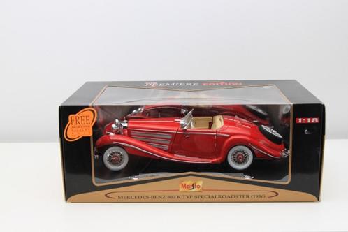 1:18 Modelauto Mercedes 500K (Maisto), Hobby en Vrije tijd, Modelauto's | 1:18, Zo goed als nieuw, Auto, Maisto, Ophalen of Verzenden