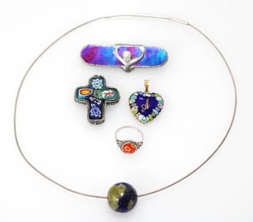 Groep Zilver & Edelstenen & Murano Sieraden Kastopruiming #5 beschikbaar voor biedingen
