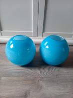 Bolle vazen., Huis en Inrichting, Woonaccessoires | Vazen, Blauw, Zo goed als nieuw, Ophalen