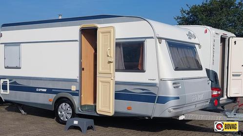 Fendt Saphir 470 TF incl. voortent !, Caravans en Kamperen, Caravans, Bedrijf, tot en met 4, 1000 - 1250 kg, Rondzit, Fendt, Frans bed