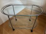 Theetafel Trolley Riki T52 Ralotti & Gadice, Ophalen, Metaal of Aluminium, Zo goed als nieuw, 75 cm of meer