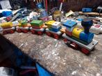 Oud houten speelgoed  trein & paard wagen, Ophalen of Verzenden